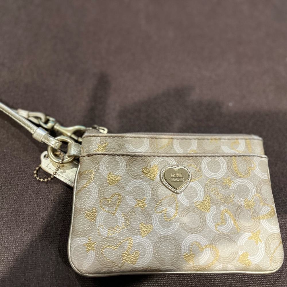 Gently used coach wristlet
